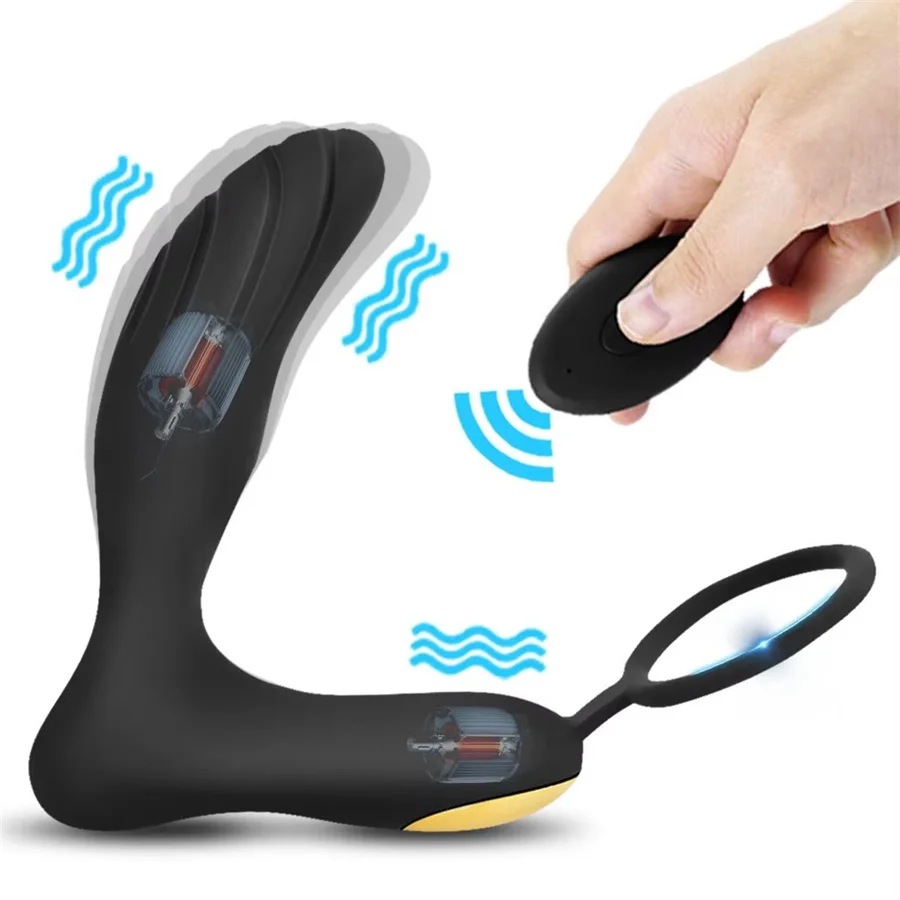 Массажер простаты Вибратор Анальная пробка Пульт дистанционного управления