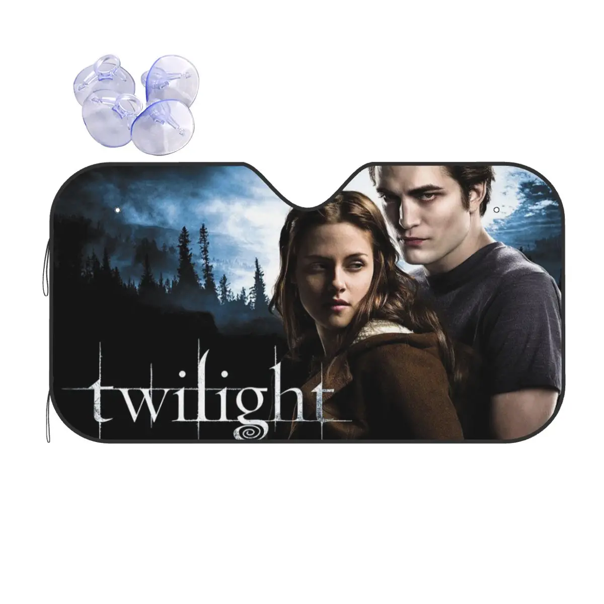 

The Twilight Saga Movie Funny Sunshade Windscreen 70x130cm Edward Bella Foils Sun Visor Accessories Covers