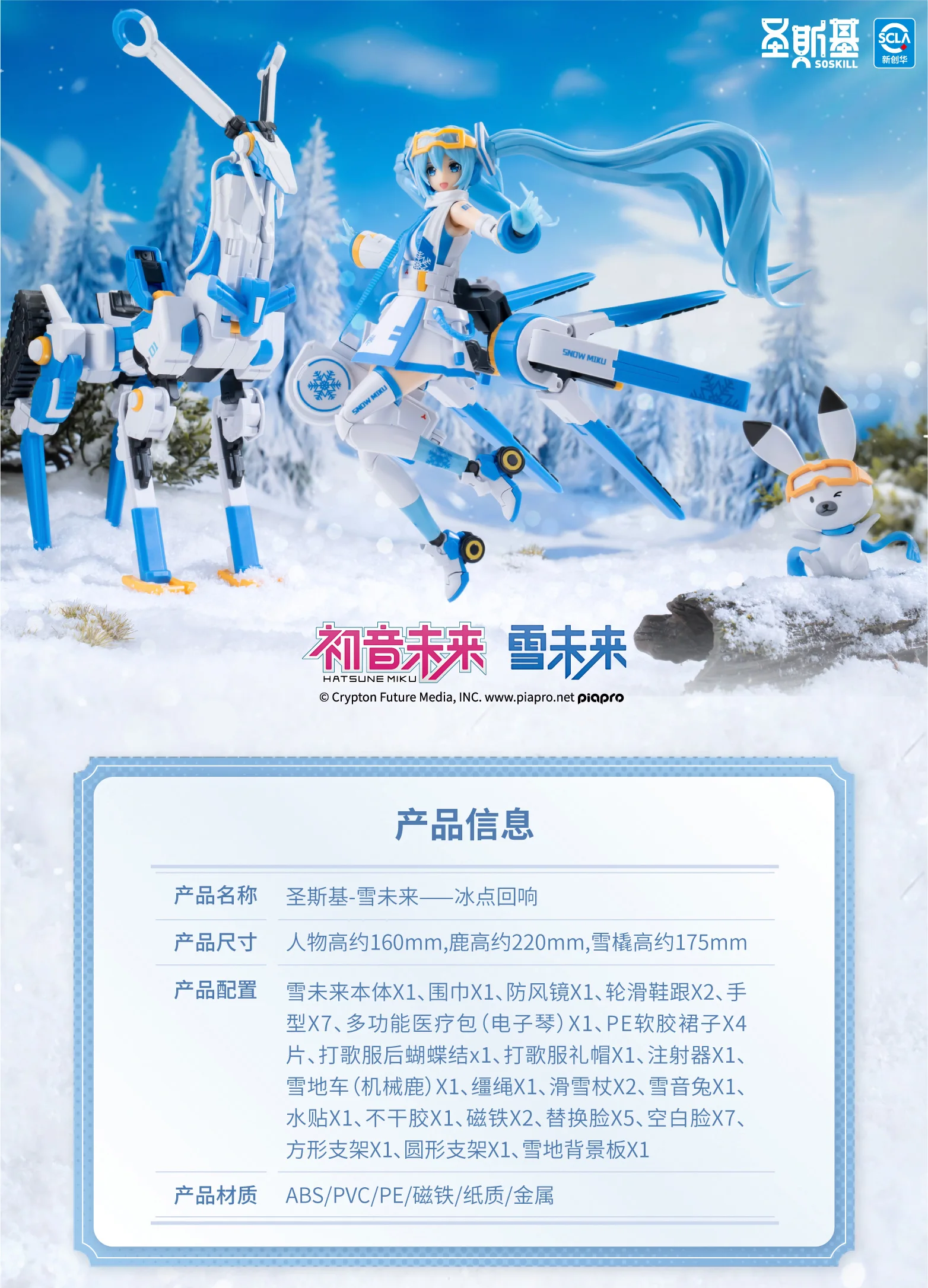 Фото В наличии Originate YOLOPARK SOSKILL HATSUNE MIKU SNOW MIKU Сборка движущейся способности Mooel Toys ПЛАСТИКОВАЯ МОДЕЛЬ НАБОР Снегоход №3