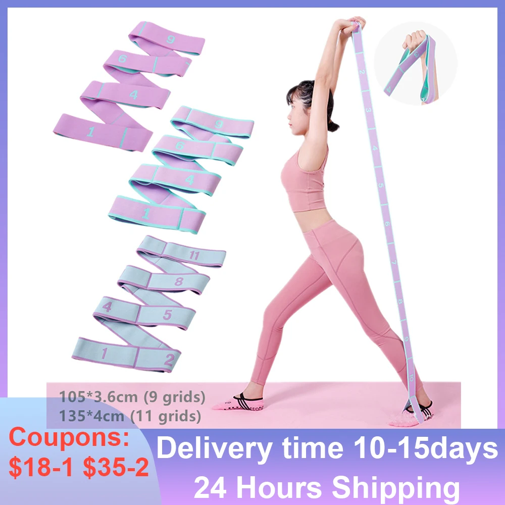 Yoga Rope Pull Strap Belt Stretch Resistance Band Yoga Pilat