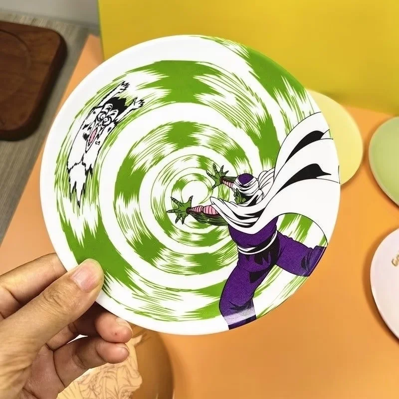 Фото Тарелка для ужина Bandai Dragon Ball Ichiban Kuji с забавными мультяшными персонажами, меламиновая тарелка, подарок на день рождения, игрушки №5