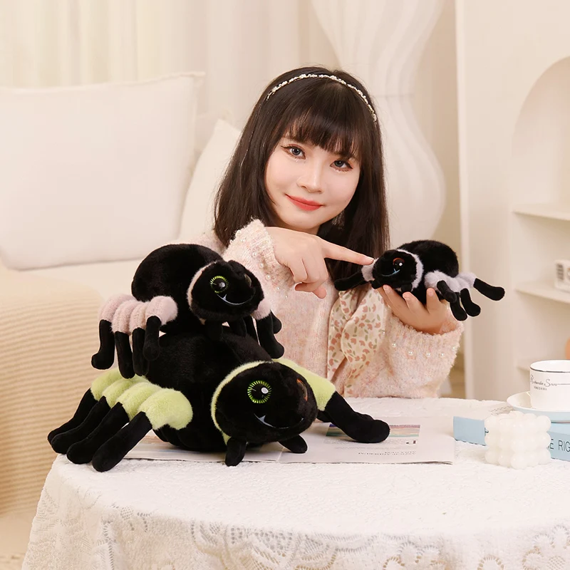 

20/30/40cm Simulation Spider Plush Toy Plushie Stuffed AnimaI Insect Pillow Doll Decoration Children Boy Gifts