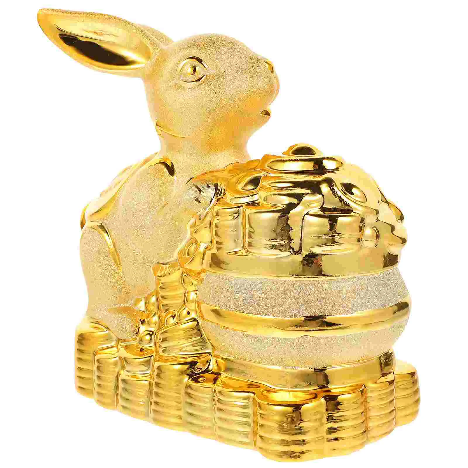 Tabletop Decorative Saving Pot Zodiac Rabbit Saving Jar Household Piggy Bank