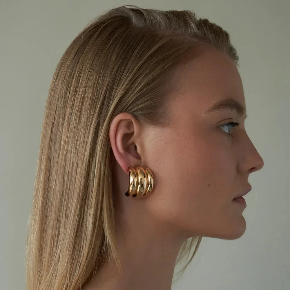 Золотые серьги-кольца Doyours