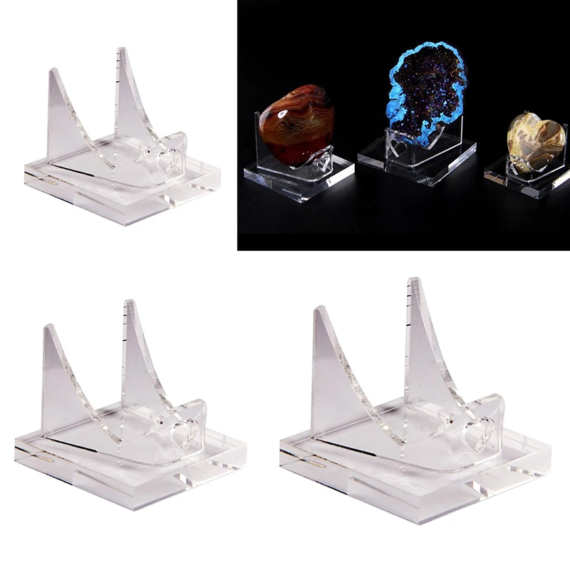 

Acrylic Holder, Display Stand for Mineral Specimens Rocks Gemstone Geode Stones Display Stand Home Office Decoration
