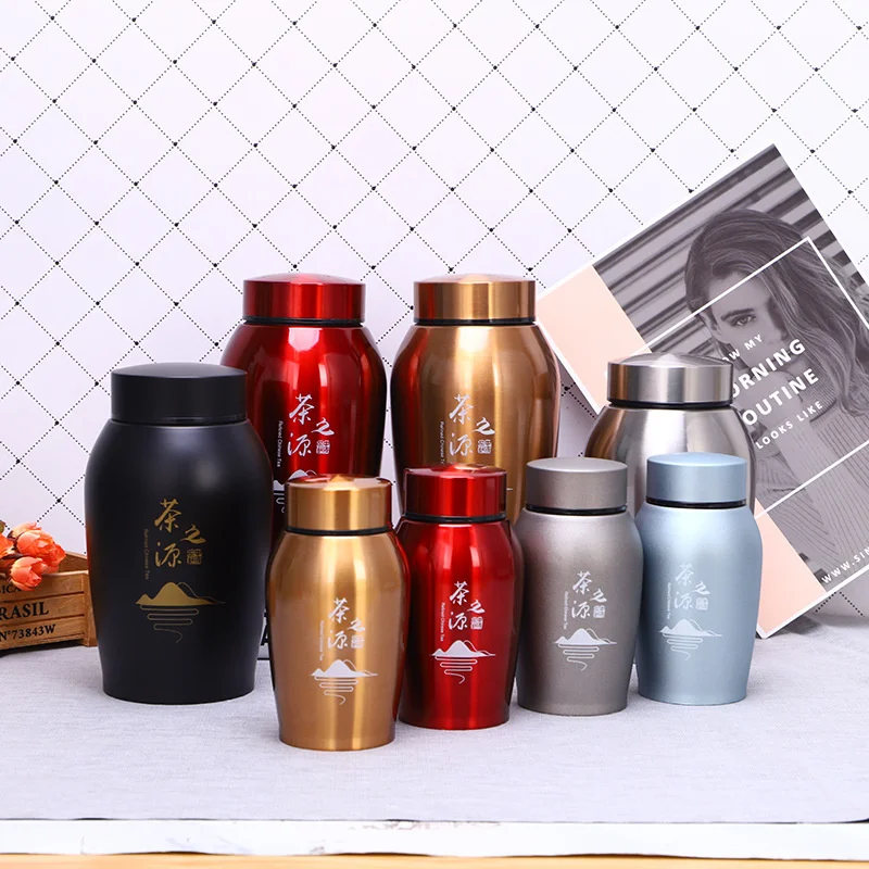 

New Large Capacity Stainless Steel Tea Pot Fashion Household Sealed Pot Advertising Campaign Fresh Tea Box