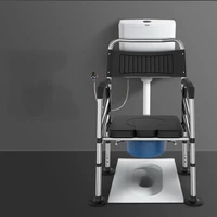 multifunctional portable toilet chair foldable elderly mobile toilet bath chair for pregnant women indoor disabled toilet stool