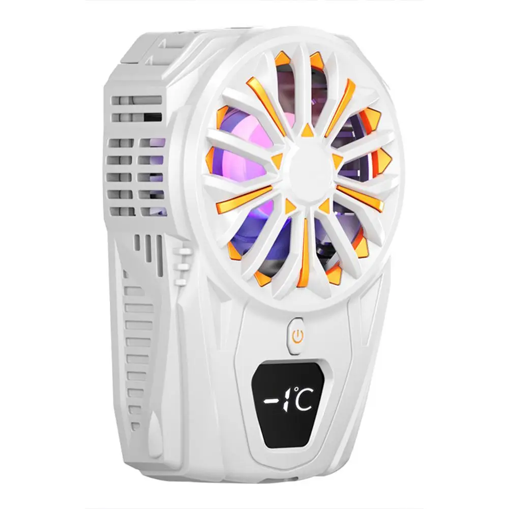 

for Sl02 Semiconductor Mobile Phone Radiator Digital Display Built-in Battery Cooling Fan Cooler for Game Live Broadcast