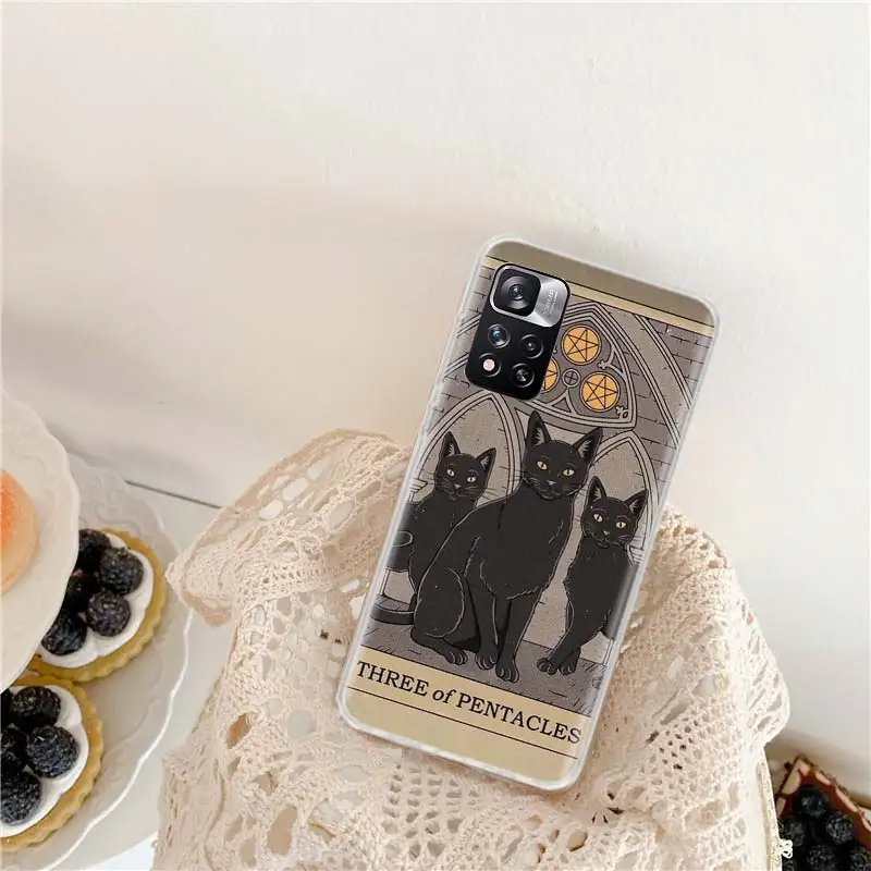 Чехол для телефона Empress Tarot Cat с художественным принтом Xiaomi Redmi Note 13 Pro + 5G 10 10A 10C 12 12C 9