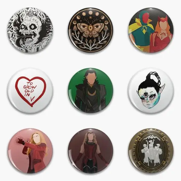 

s Forest Halloween To Grow Soft Button Pin Customizable Badge Metal Hat Brooch Creative Cartoon Decor Lover Fashion Collar Gift