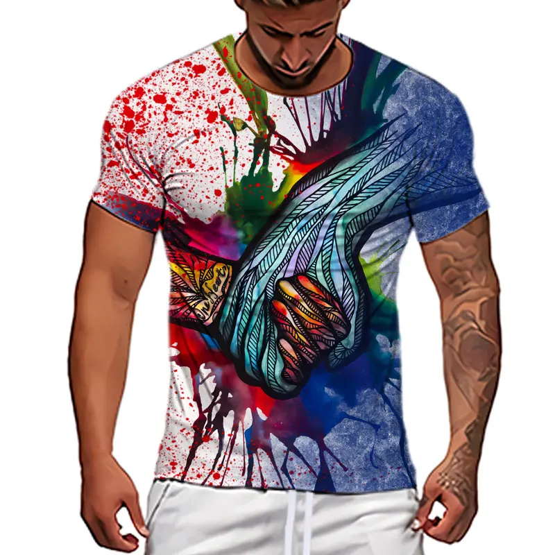 Купи 2023 Hot Style 3d Printed T-shirt Men Kids T Shirt Classic Design Casual Short-sleeved Oversized Street Fashion Loose Tees Tops за 149 рублей в магазине AliExpress