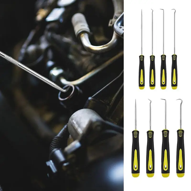 

4 Pieces Long Pick Tools For Removing Car Auto Oil Seal Hook Set Gasket Puller Pick Car Auto Vehicle Oil Seal Screwdrivers Set