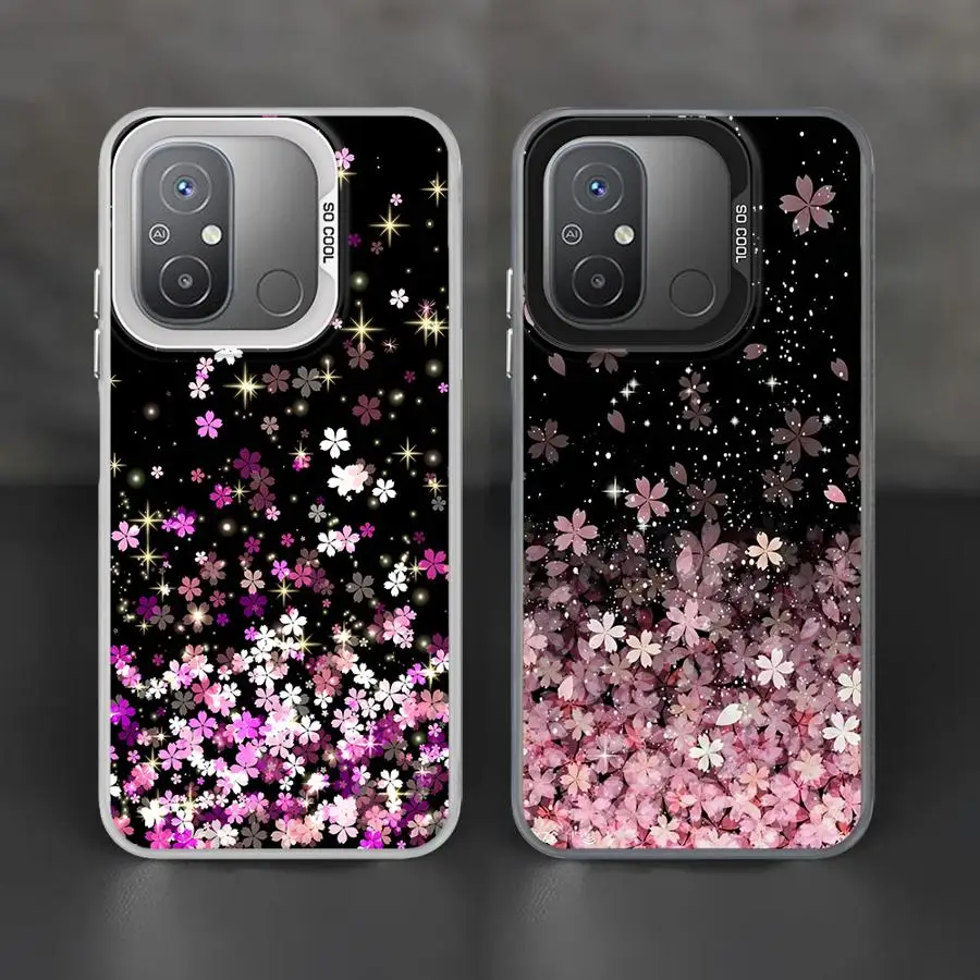 Чехол для телефона Xiaomi Redmi 12C 13C 14C A2 A1 Plus A3x A4 Poco X3 NFC C50 C51 C61 X3Pro чехол с блестящим