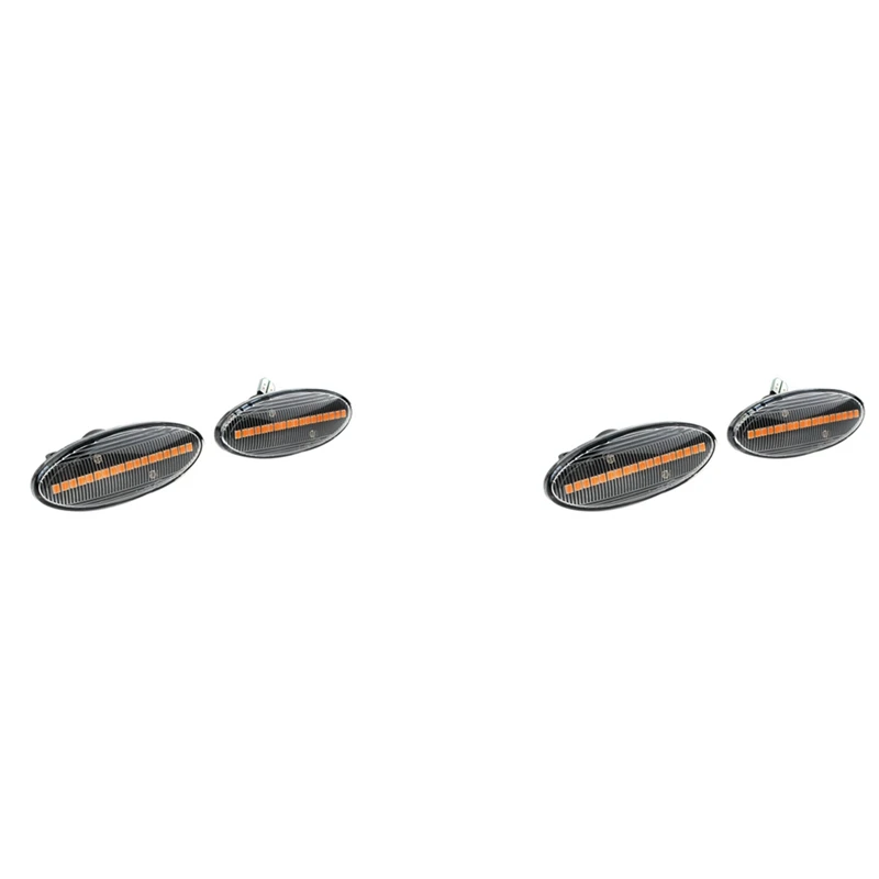 

4X Car Dynamic LED Side Marker Turn Signal Light Lamp For Nissan Qashqai Juke X-Trail