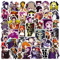 103050pcs cartoon overlord 4 anime stickers waterproof decal car guitar motorcycle laptop luggage classic toy sticker for kid