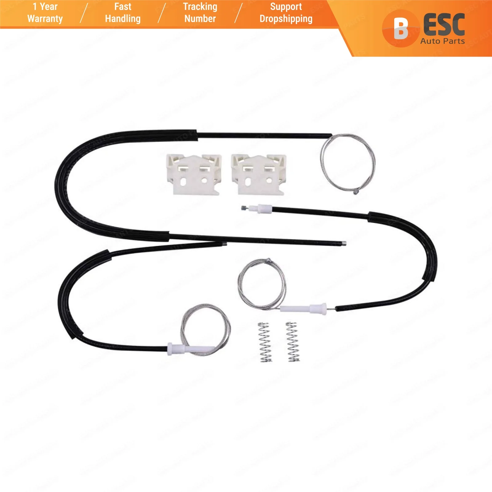 

ESC Auto Parts EWR818 Electrical Power Window Regulator Repair Kit Front Left Door for Citroen C4 Picasso 2006-On Fast Shipment