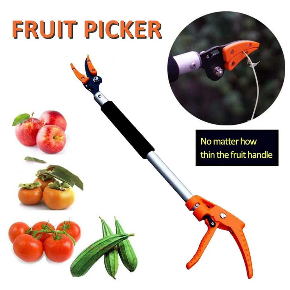 

0.6M Fruit Picker Extra Long Pruning and Hold Bypass Pruner Garden Tools Garden Tree Long Shear Pruning Gripper