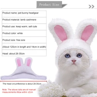 dogs hat cat accessories pet headdress rabbit cat hat products cute plush costume easter cap bunny with ears for small
