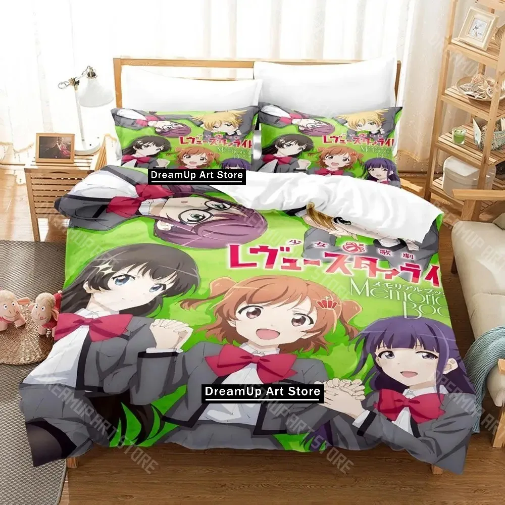 Фото Комплект постельного белья Shoujo Kageki Revue Starlight с 3D принтом, одинарный, полный, королевский размер, комплект постельного белья для взрослых и детей, комплекты пододеяльников для спальни An №5