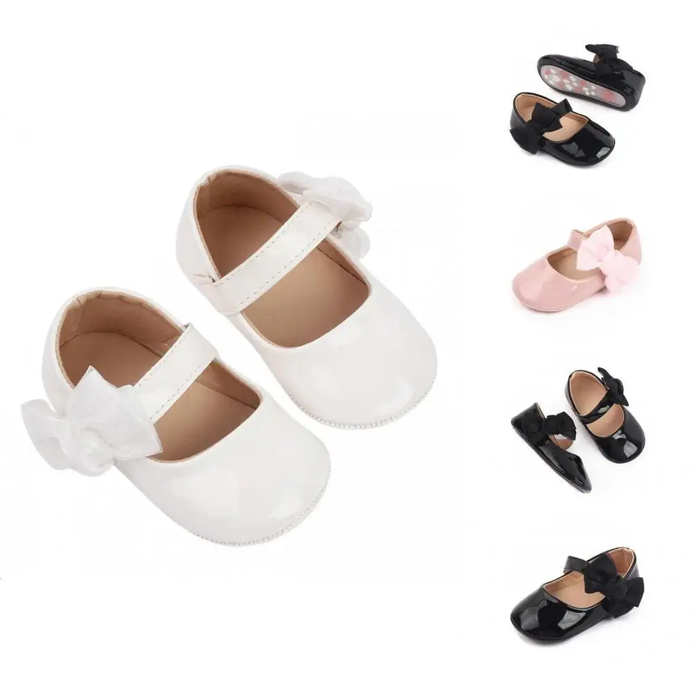

Impact Absorption Lovely Faux Leather Flowers Kids Shoes for Spring