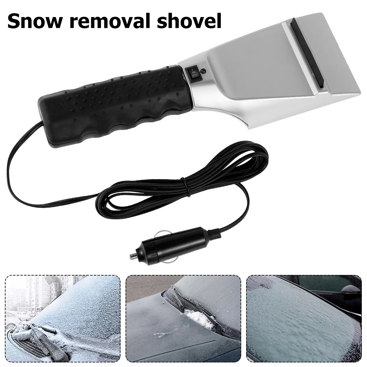 

Car Heated Snow Ice Scraper 12V 15W Electric Heated Car Ice Scraper Auto Cigarette Lighter Windshield Window Ice Scrapers Snow