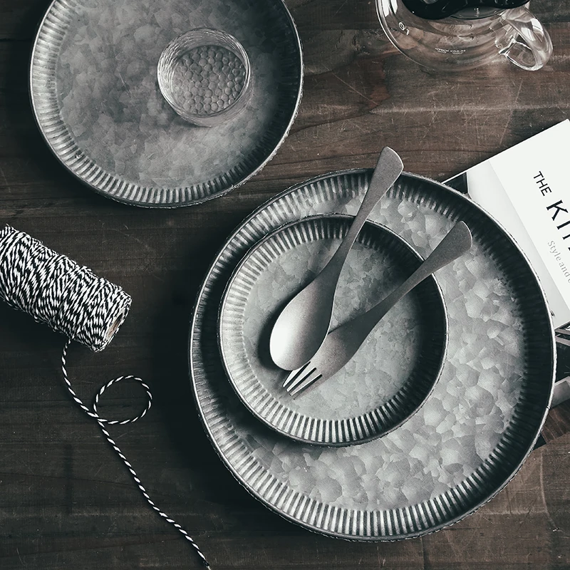 

Круглые лотки для хранения металлических тарелок AhunderJiaz, 3 шт.