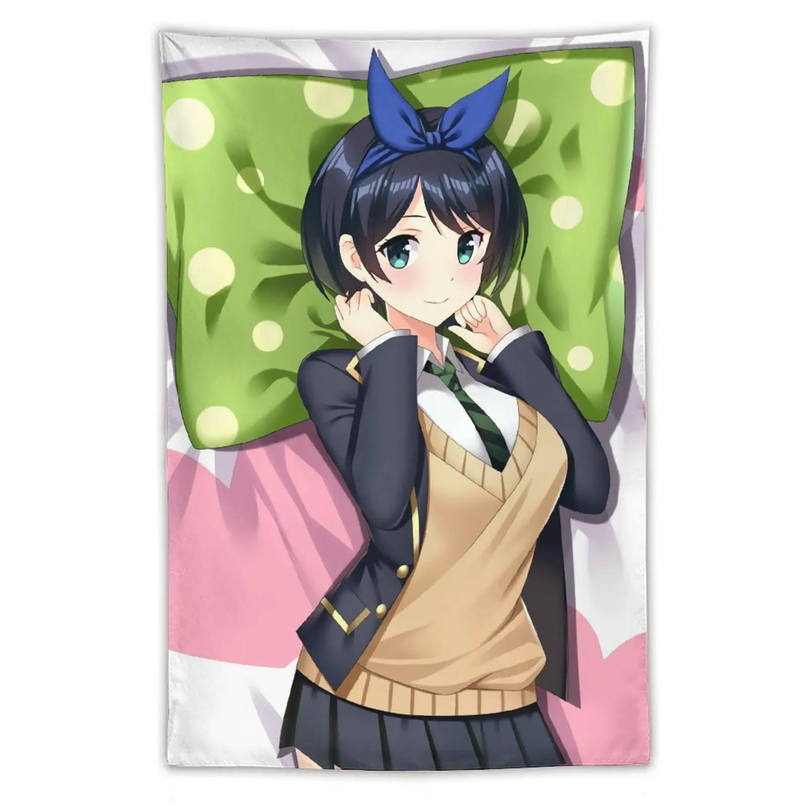 

22549-Kanojo, Okarishimasu Sarashina Ruka-1 Anime Tapestry Wall Art Poster Home Tapestries Bedroom Decor