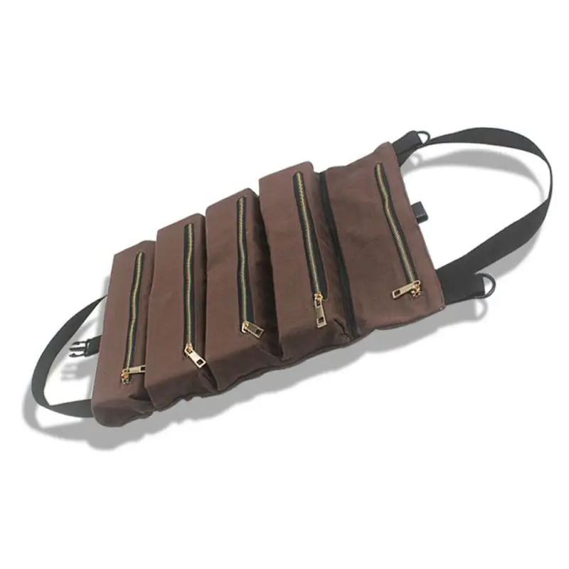 

Многофункциональная тканевая сумка для хранения инструментов, сумка для ключей, подвесная Сумка-переноска на молнии для автомобиля