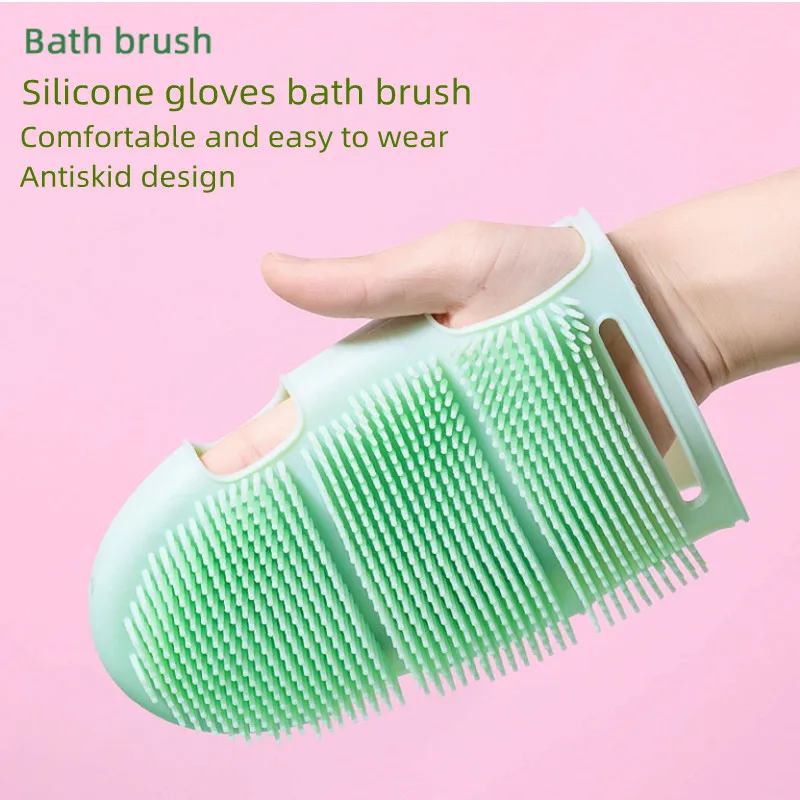 

Bathing Brush Japanese Lovely Wind Bath Brush Silicone Massage Brush Pet Bath Brush Cutin Removing Gloves Silicone Body Brush