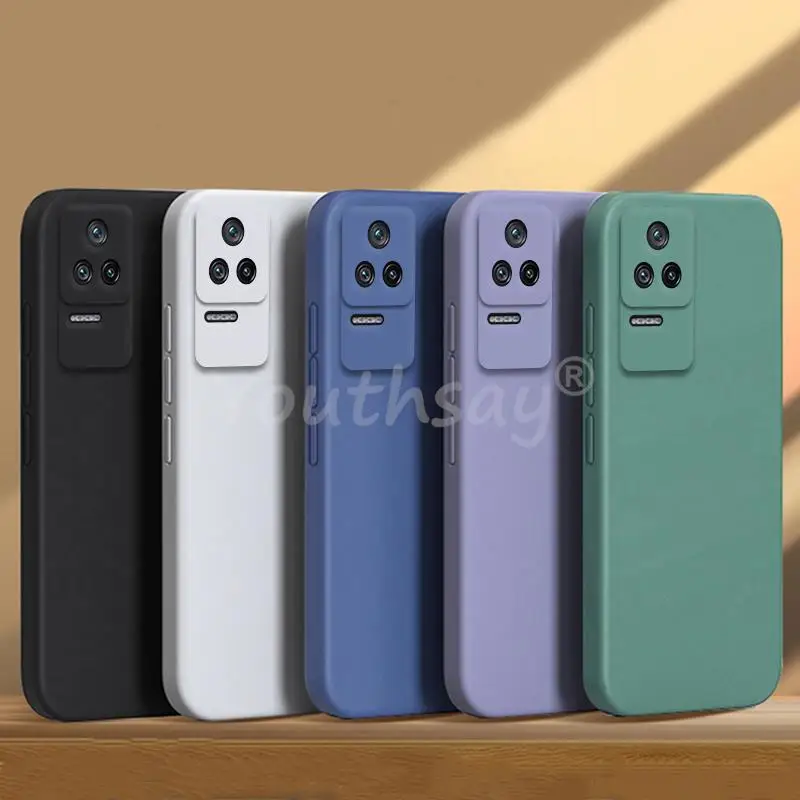 

For Xiaomi POCO F4 Case For POCO F5 Pro F4 X4 GT M4 Pro X4 Pro C40 M5 M5S X5 Pro Case Silicone TPU Protect Rubber Bumper Cover