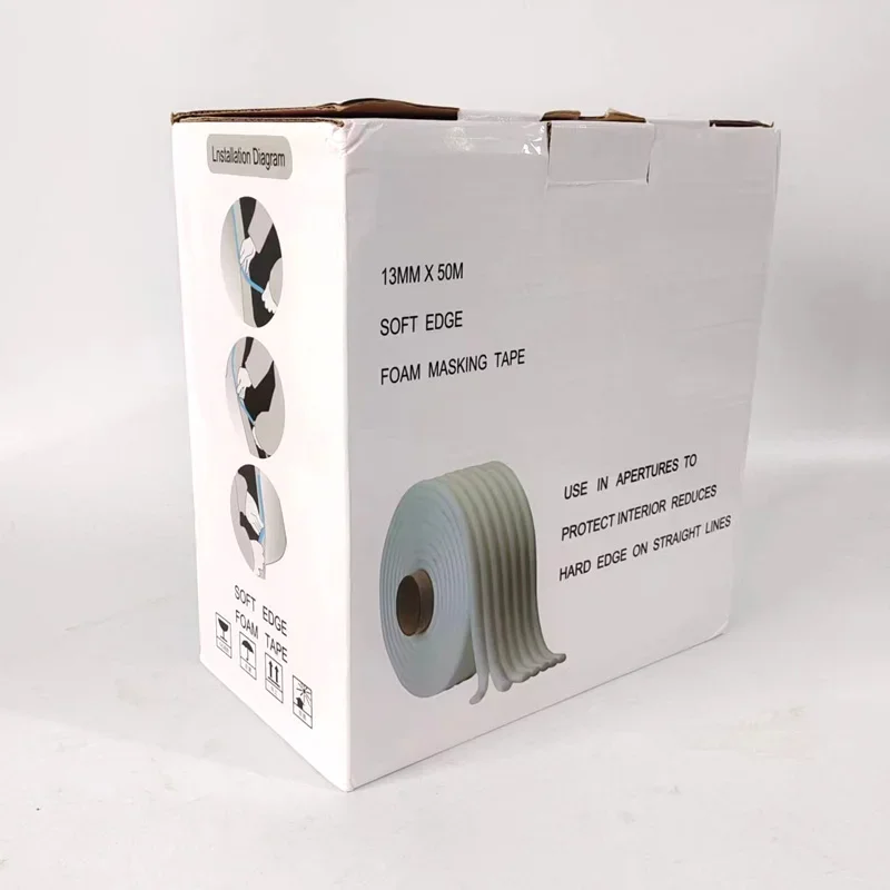 Малярная лента из пенопласта с мягкими краями 13 мм/50 м дополнительный
