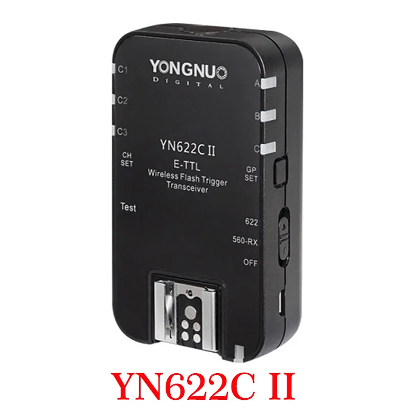 Фото Триггер для вспышки Беспроводная YONGNUO TTL YN622C YN-622-TX KIT с высокоскоростной синхронизацией HSS 1/8000s для камер Canon 500D 60D 7D 5diii №3