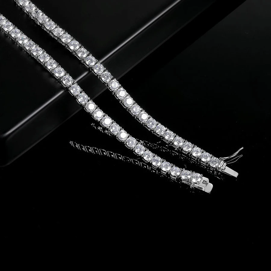 Фото Furina 18K S925 посеребренное роскошное простое ожерелье 5A с инкрустацией цирконом ювелирные изделия подруга мать Рождество подарки на день Святого Валентина №4