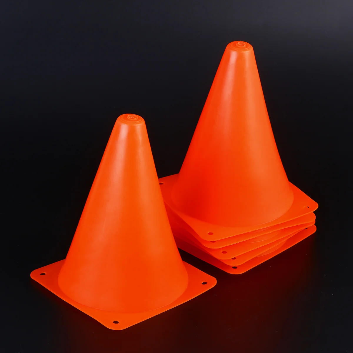 6 PCS Childrens Toys Soccer Training Cones Agility Training Marker Road Training Cones Set 6