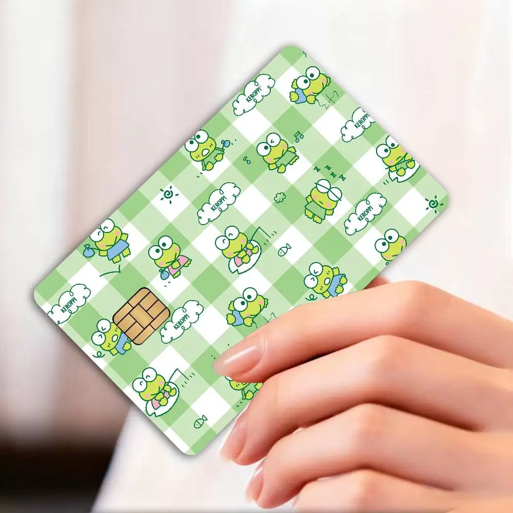 Фото Мультяшные наклейки K-KeroppiS для банковских и транспортных карт, водонепроницаемые, защита от царапин, подарок для женщин №4