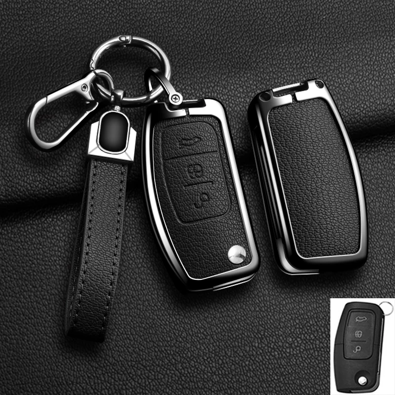 

Новый автомобильный складной чехол для ключей из цинкового сплава для Ford Fiesta Focus 2 Ecosport Kuga Escape Falcon B-Max C-Max Eco Sport Galaxy
