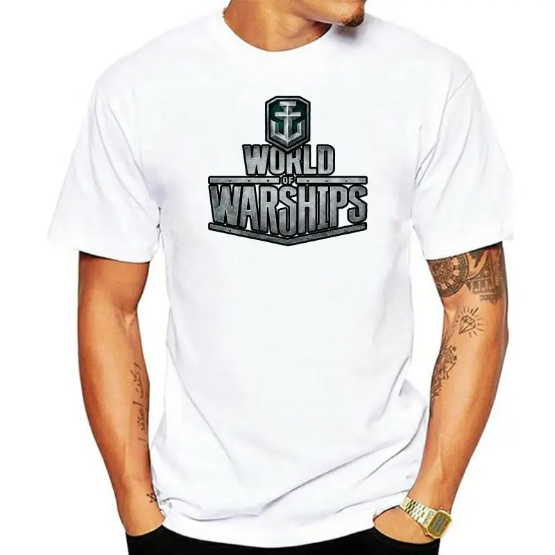 JXK Men''s World of Warships Logo T-Shirt S ColorName Short Sleeve