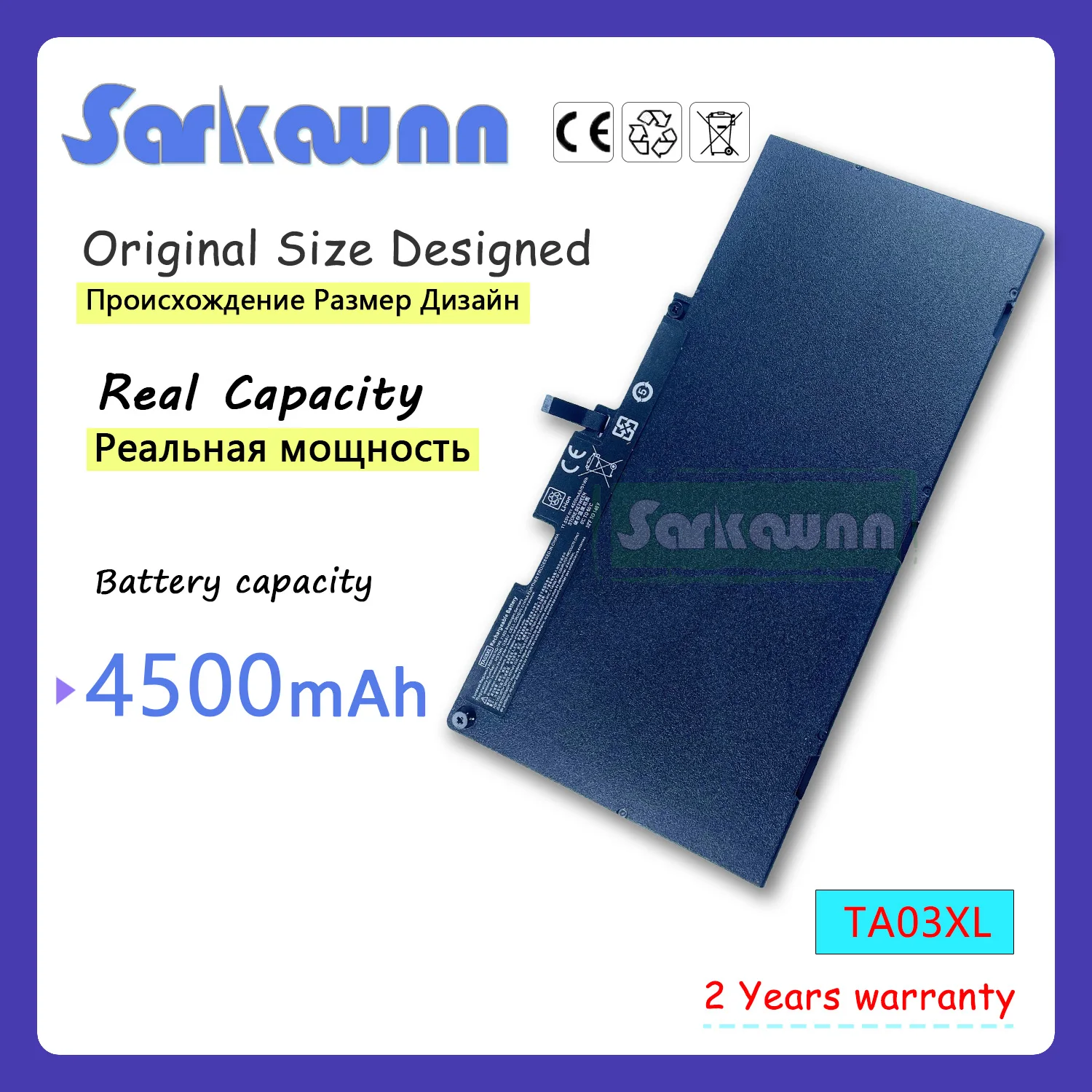 

SARKAWNN 3CELLS TA03XL Laptop Battery For HP EliteBook 755 840 848 850 G4 Series