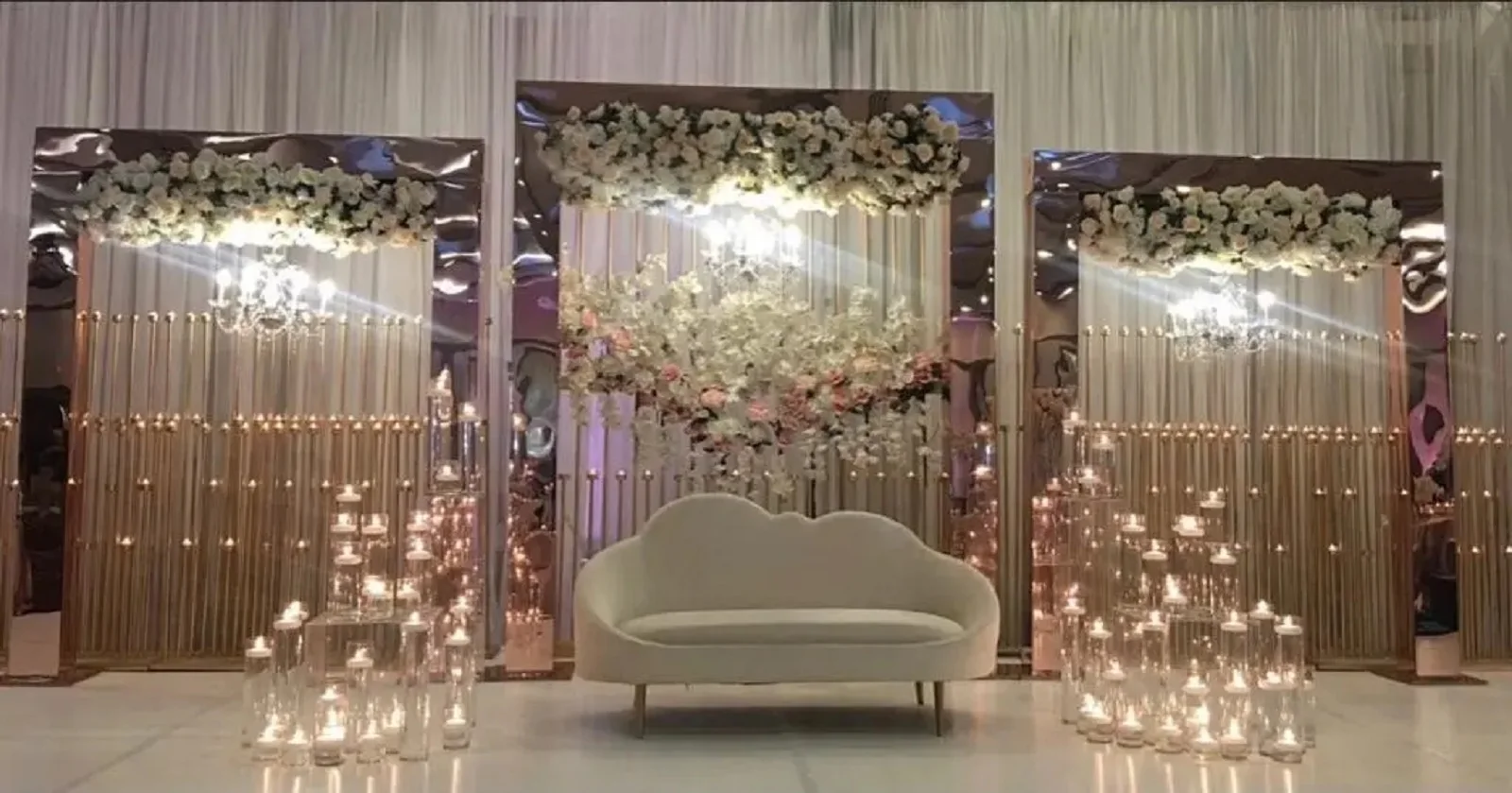 блестящие золотые свадебные церемонии