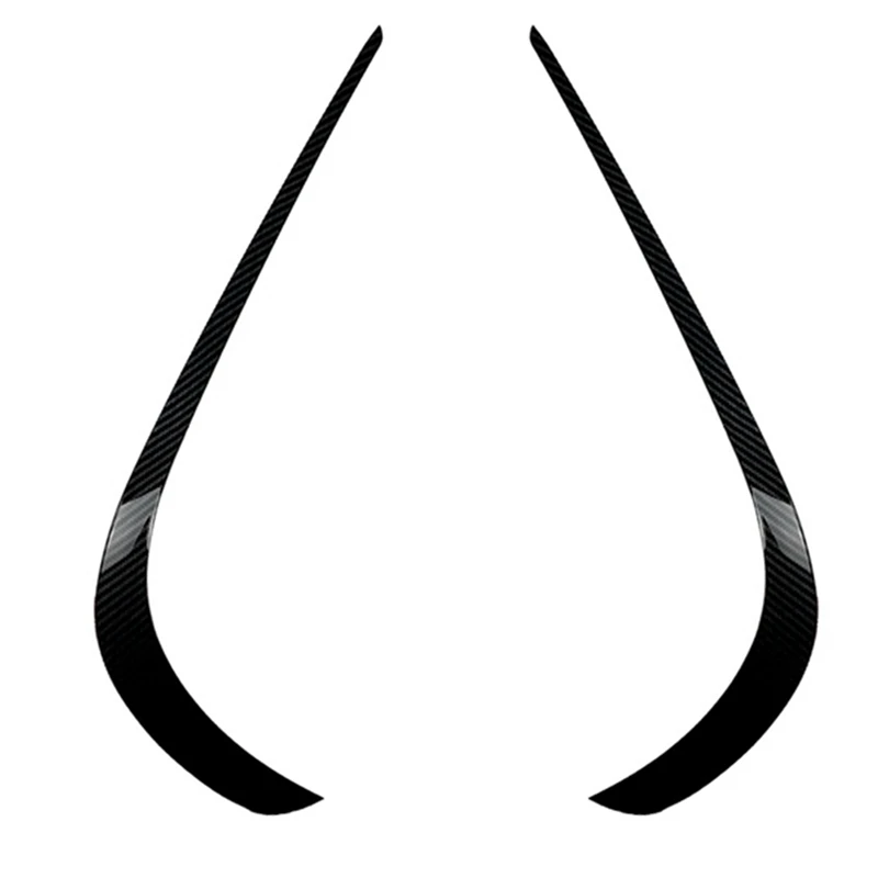 

Front Bumper Splitter Spoiler Fog Light Eyebrows Trim For Mercedes Benz E Class W212 Facelift 2013-2015 Carbon Pattern