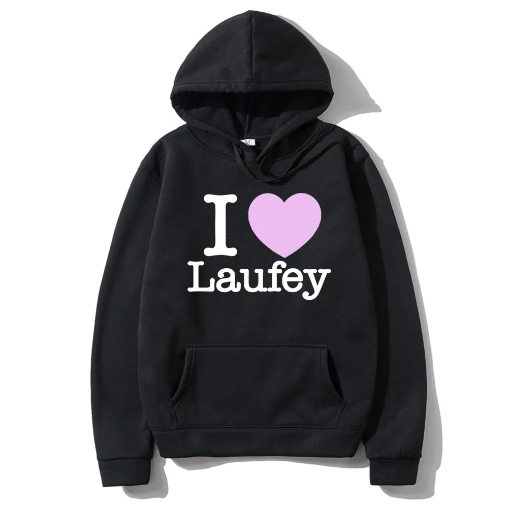 Толстовка с графическим принтом I Love Laufey для мужчин и женщин модная уличная