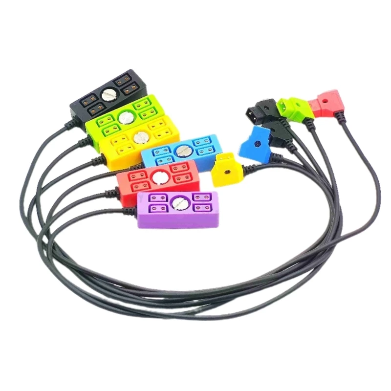 

D-tap Male to 4 Port Female D-Tap Hub Adapter Easily Power Multiple Devices