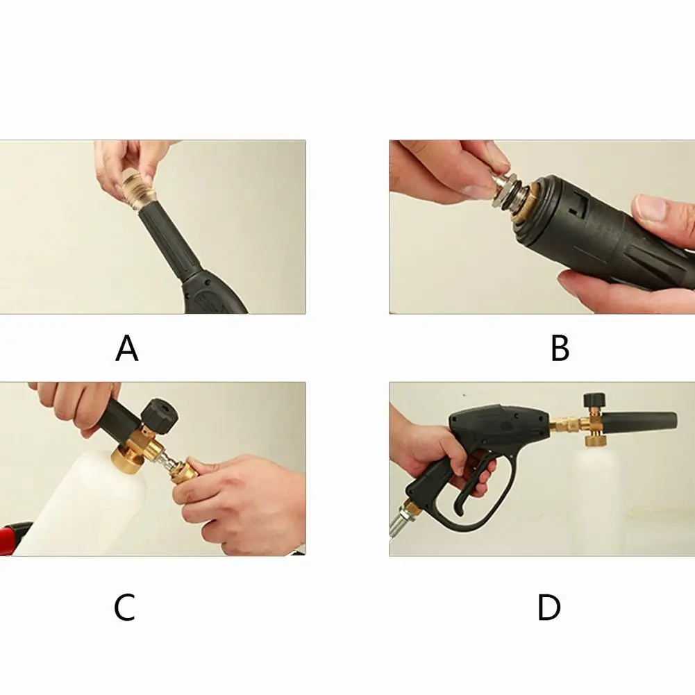 

4Pcs Universal 1.1mm Foam Lance Orifice Lance Brass Nozzle Tips For Fast Pressure Car Washer Foam Gun
