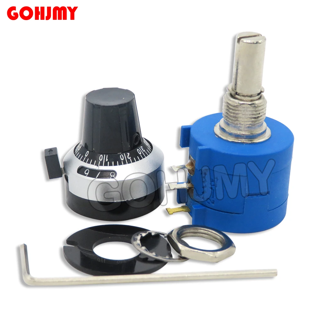 Прецизионный Многооборотный Потенциометр Регулируемый Резистор Серии 3590S-2 С