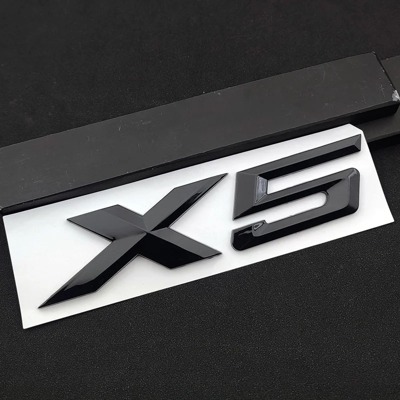 

BMW X5 3D ABS Матовая Черная Хромированная Наклейка Для Багажника, Эмблема С Логотипом, Акценты