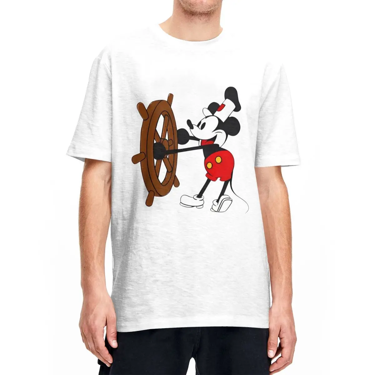 Мужская и женская футболка с Микки Маусом футболки эпорой Steamboat летние героями