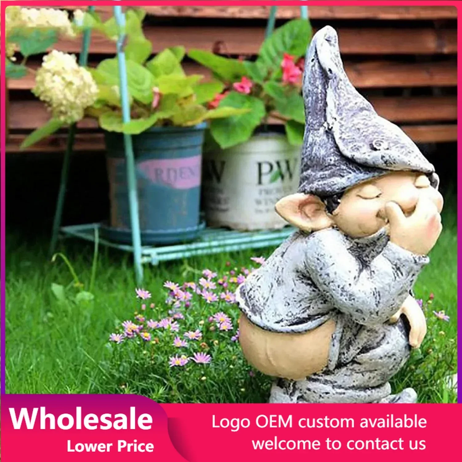 Садовый купол из смолы садовый дефекация милый маленький карлик