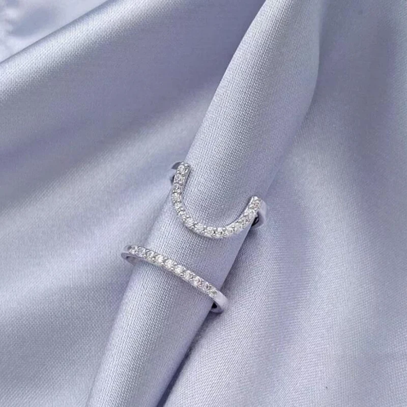 Кокосовые модные готические металлические тонкие кольца для ногтей девушек