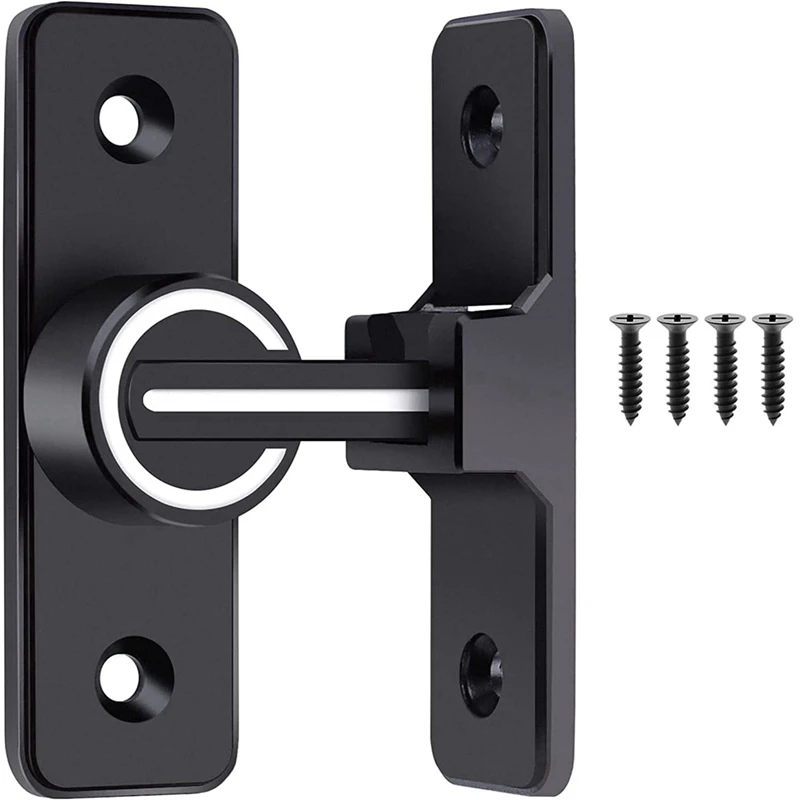 

1 PCS Barn Door Lock Luminous 90 Degree Heavy Duty Gate Latch Suitable For Garden,Garage (90 Degree)