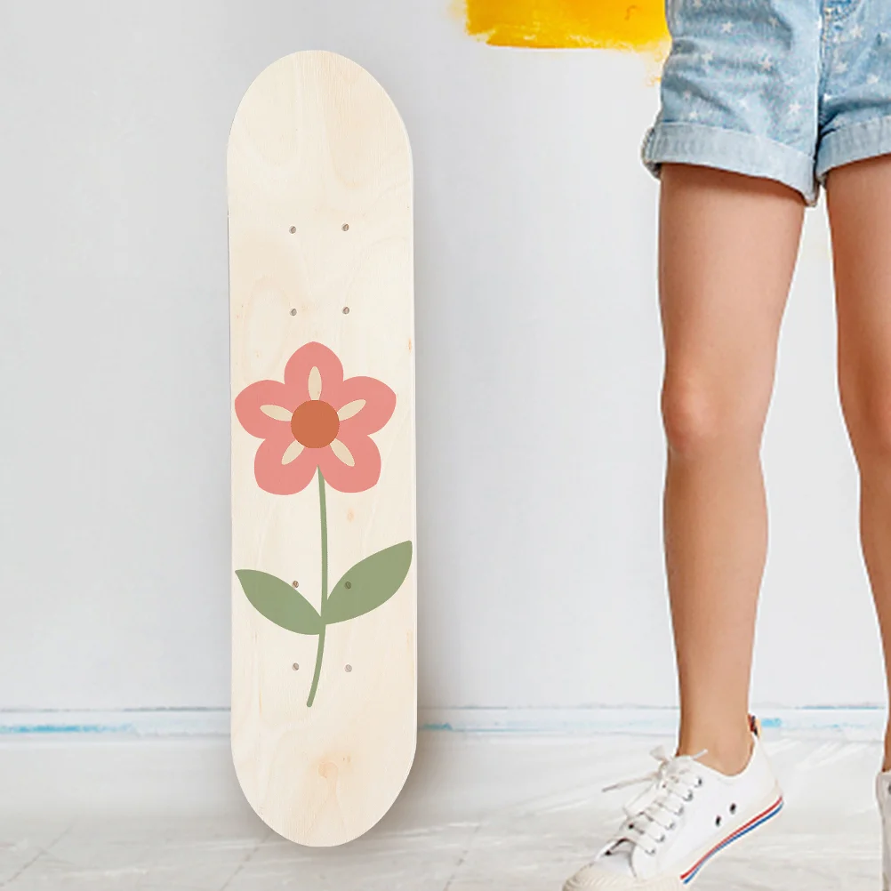 

Blank Skateboard Deck DIY Graffiti Double Sided Party Gift Decks Skateboards Wooden Beginners Teens Unfinished Child